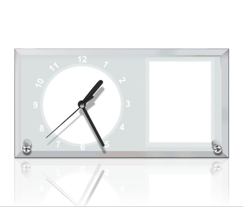 Glass Sublimation Clock