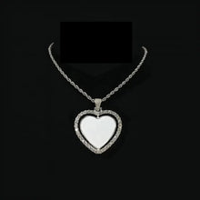 Load image into Gallery viewer, Rotating Heart Rhinestone Necklace
