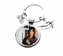Load image into Gallery viewer, Grad Diploma or Cap Keychain Blank
