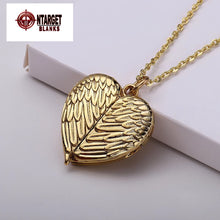 Load image into Gallery viewer, Angel Wings Heart Shaped Necklace
