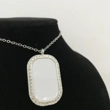 Load image into Gallery viewer, Rhinestone Dog Tag Necklace
