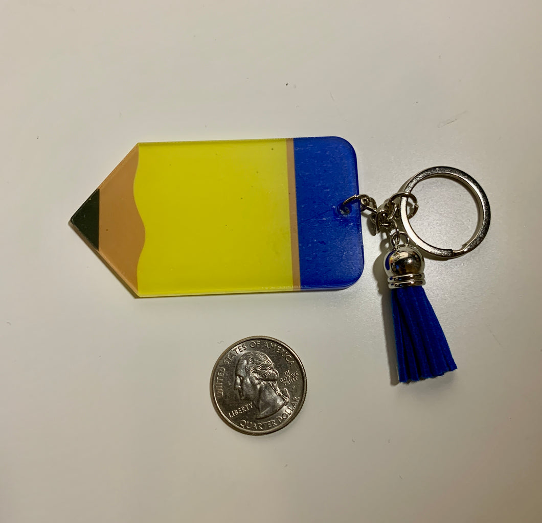 Acrylic Pencil Keychain