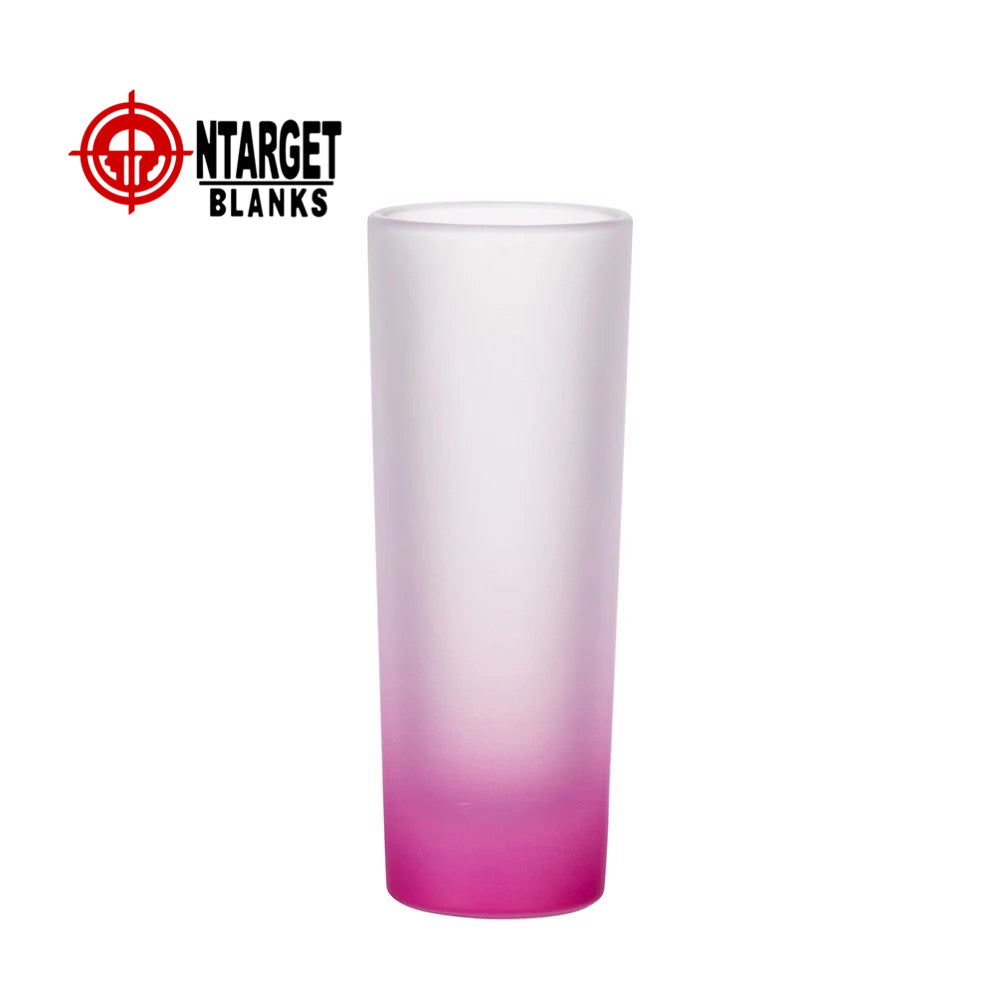 3oz “Hot Pink” Frosted Shot Glass, Blank Shot Glass for Sublimation, C –  PatchPartyClub