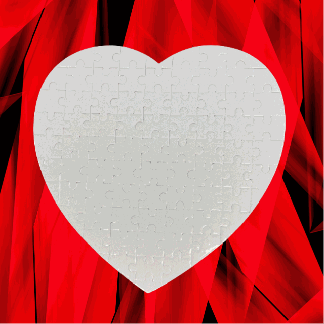 Heart Shaped Sublimation Puzzles